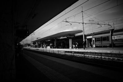 Railroad station platform