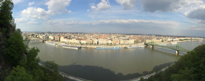 River with cityscape in background