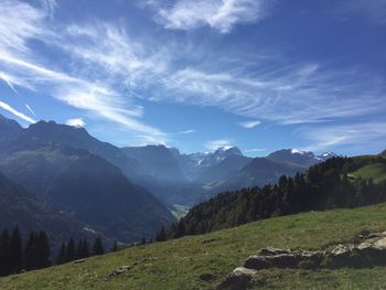 Scenic view of landscape against sky