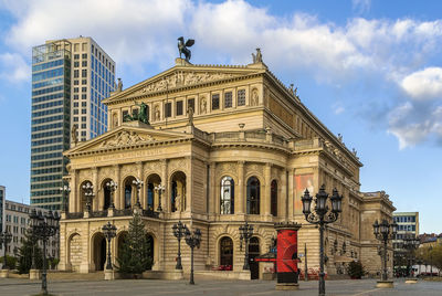 View of historical building against cloudy sky