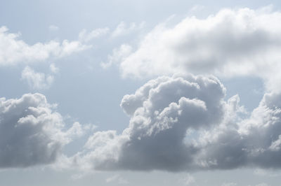 Low angle view of clouds in sky