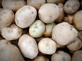 Full frame shot of eggs for sale at market stall