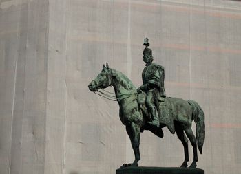 Low angle view of statue