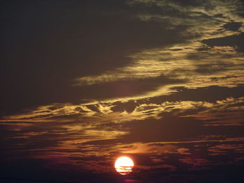 Scenic view of sunset sky