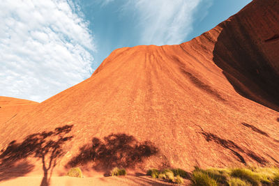 Scenic view of desert against sky