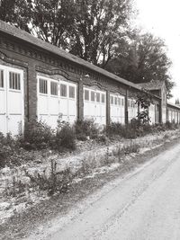 Built structure with trees in background