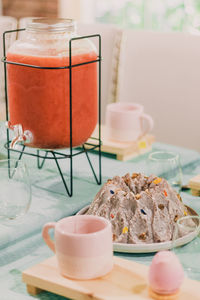 Close-up of food on table