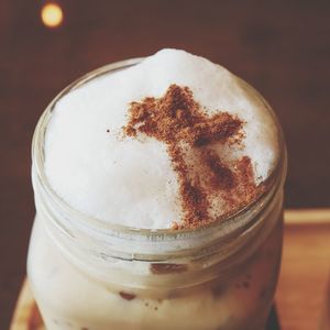 Close-up of drink on table