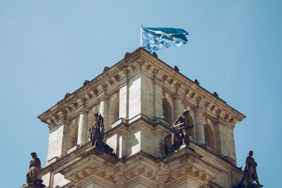 Low angle view of historical building