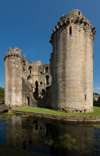 Old ruins of fort against clear sky