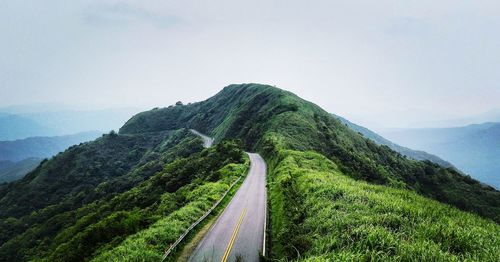 Road passing through mountains