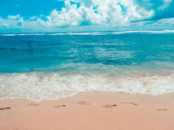 Scenic view of sea against sky