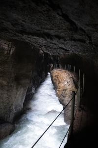 Rock formations in cave