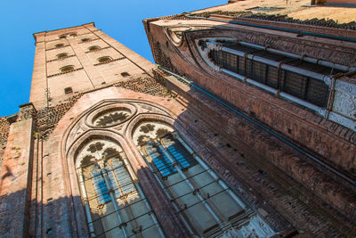 Low angle view of temple against clear sky