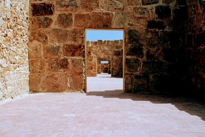 Entrance of building