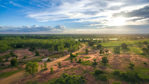 Scenic view of landscape against sky