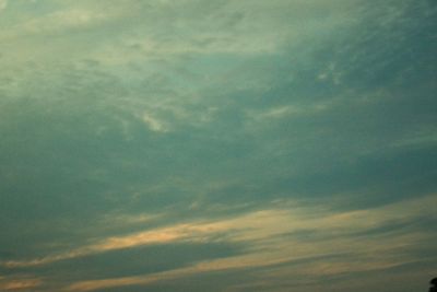 Low angle view of clouds in sky