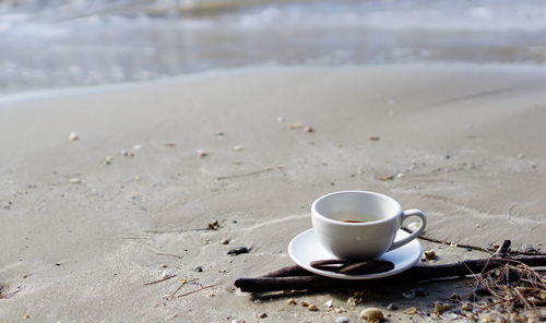 Close-up of coffee cup