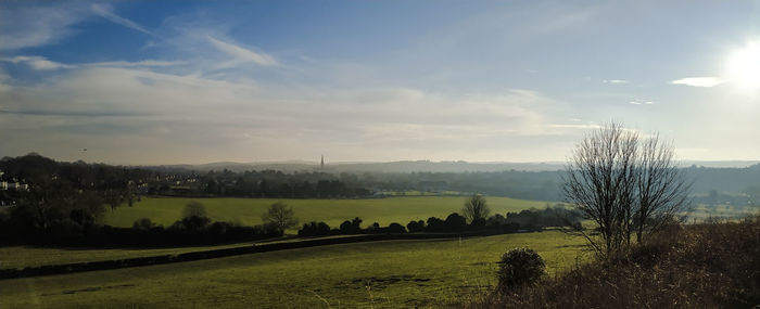 Scenic view of landscape against sky