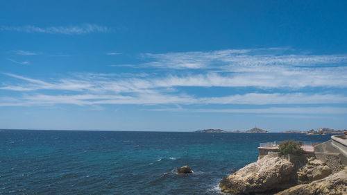 Scenic view of sea against sky