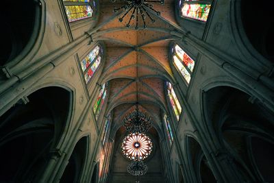 Low angle view of ceiling