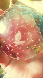 Close-up of cropped glass