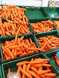 Close-up of vegetables for sale in market
