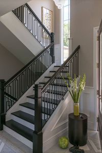 Interior of staircase at home 