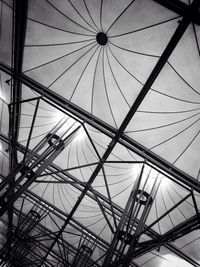 Low angle view of ferris wheel against sky