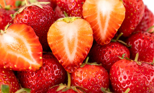 Full frame shot of strawberries