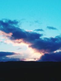 Scenic view of landscape against cloudy sky