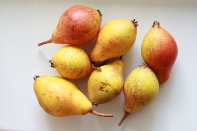 High angle view of apples
