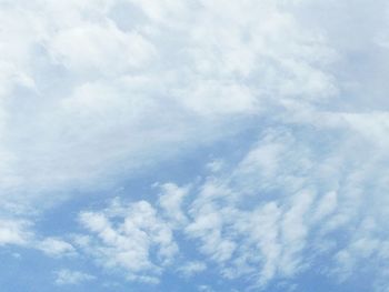 Low angle view of clouds in sky