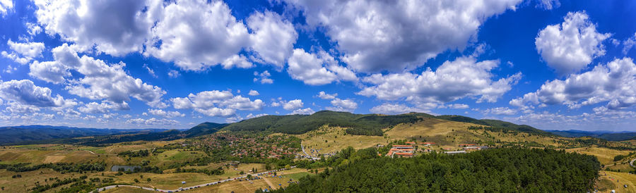 Panoramic view of landscape against sky