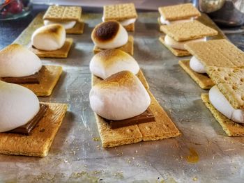 Close-up of sweet food on table