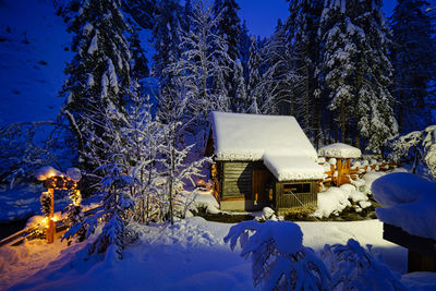 Old mill in winter