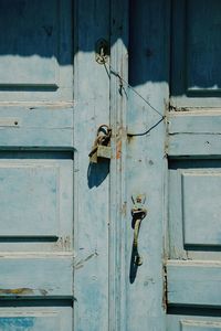 Full frame shot of closed old doors