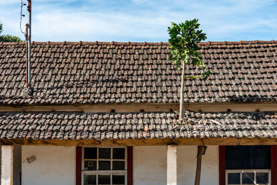 Low angle view of building against sky