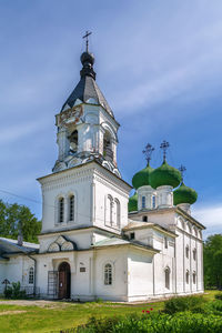 Low angle view of church against sky