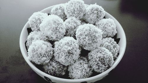 Close-up of ice cream in bowl