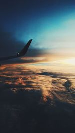 Aerial view of cloudscape