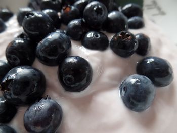 High angle view of fruits on table