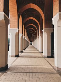 Corridor of historic building