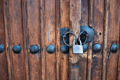 Full frame shot of wooden door