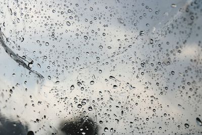 Raindrops on glass window