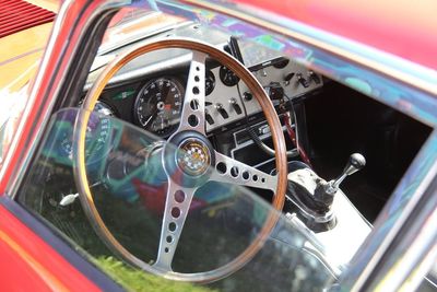 Close-up of vintage car