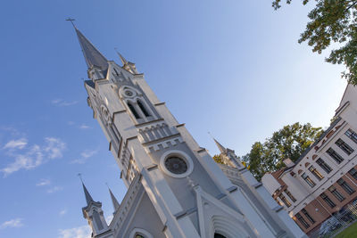 Low angle view of building against sky