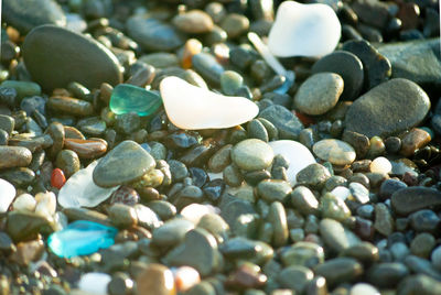 Full frame shot of pebbles