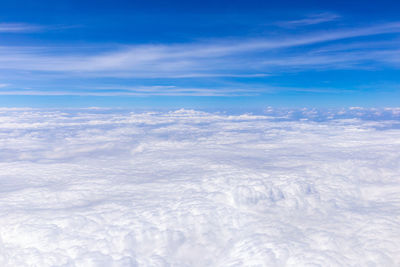 Aerial view of cloudscape against sky