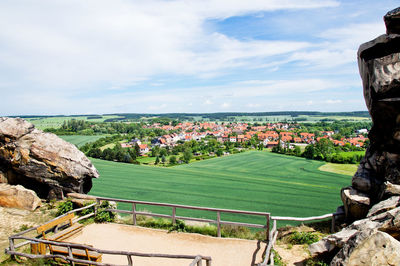 Scenic view of landscape against sky